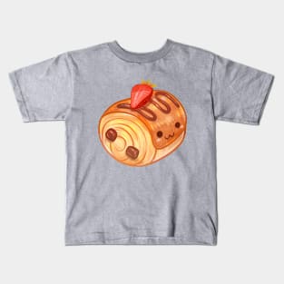 Cute Chocolate Croissant (Pan Au Chocolat) Kids T-Shirt